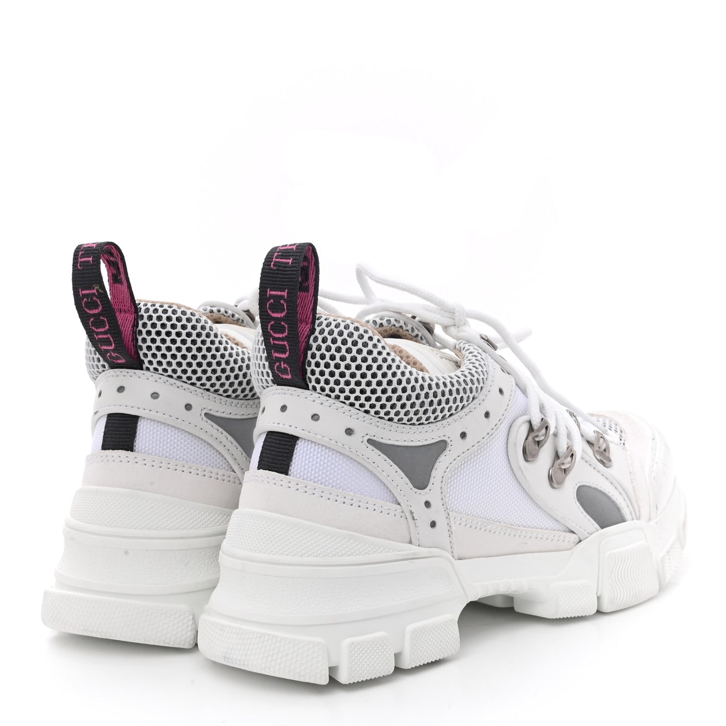 X SEGA Mesh Calfskin Suede Womens Flashtrek Sneakers 35 Great White