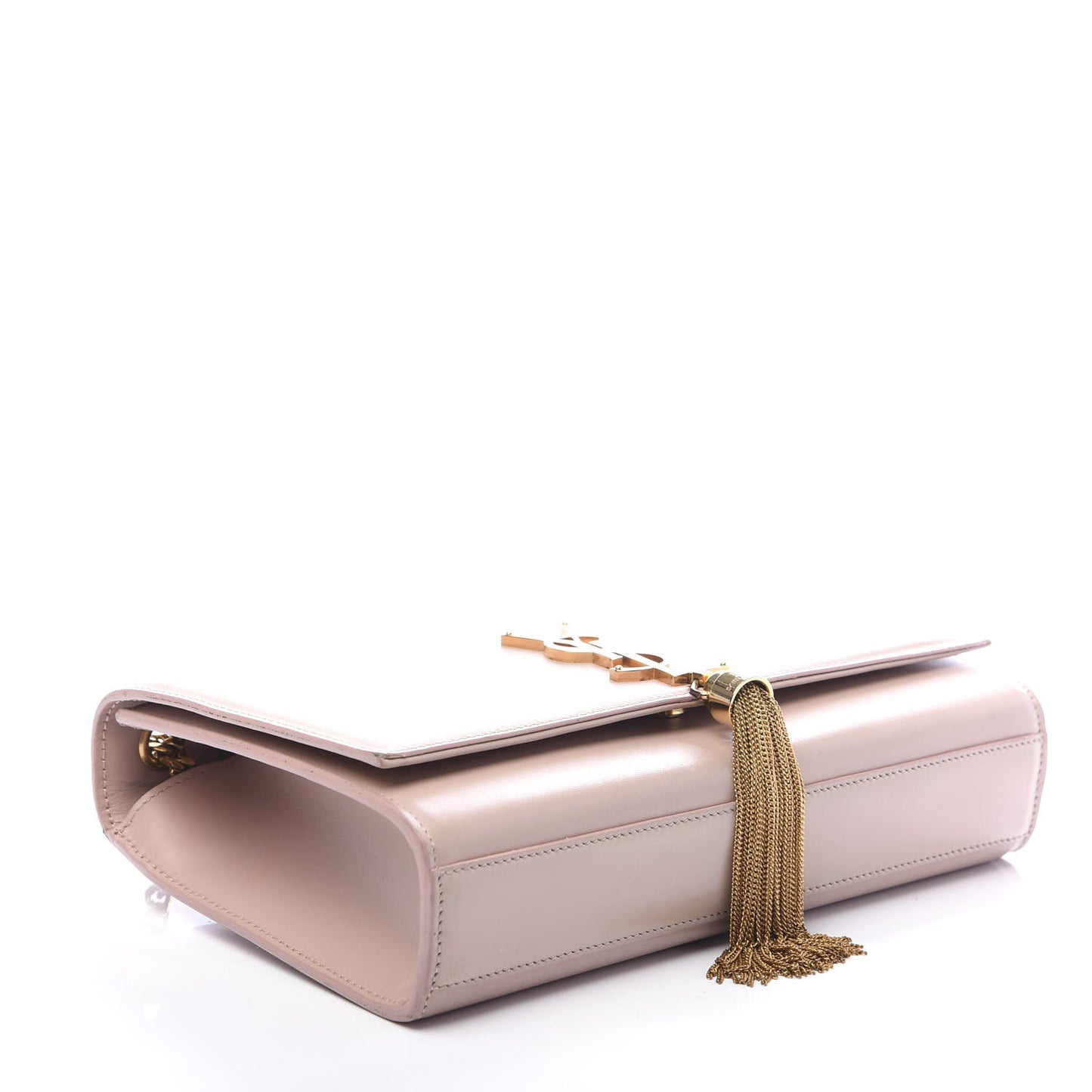 Smooth Calfskin Medium Classic Monogram Kate Tassel Satchel Pink