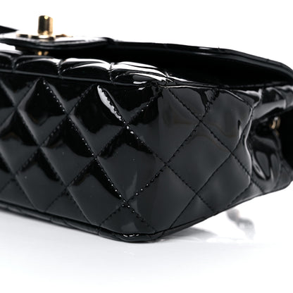 Chanel Patent Calfskin Quilted Mini Rectangular Flap Black 9 of 12