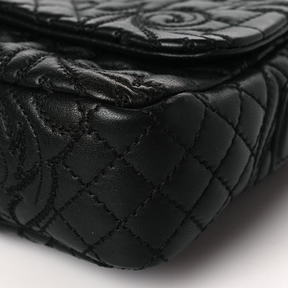 Versace Nappa Barocco Quilted Calliope Vanitas Shoulder Bag Black 9 of 10