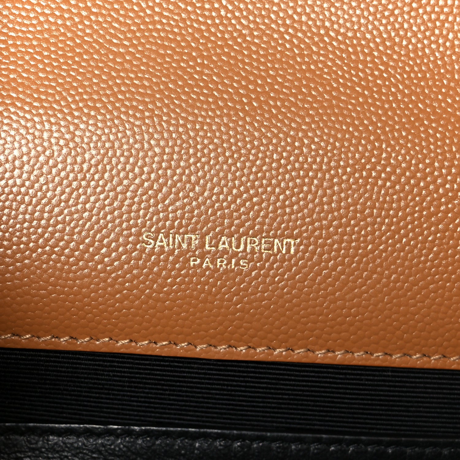 Saint Laurent Grain De Poudre Textured Mixed Matelasse Triquilt Medium Monogram Satchel Dark Natural 7 of 12