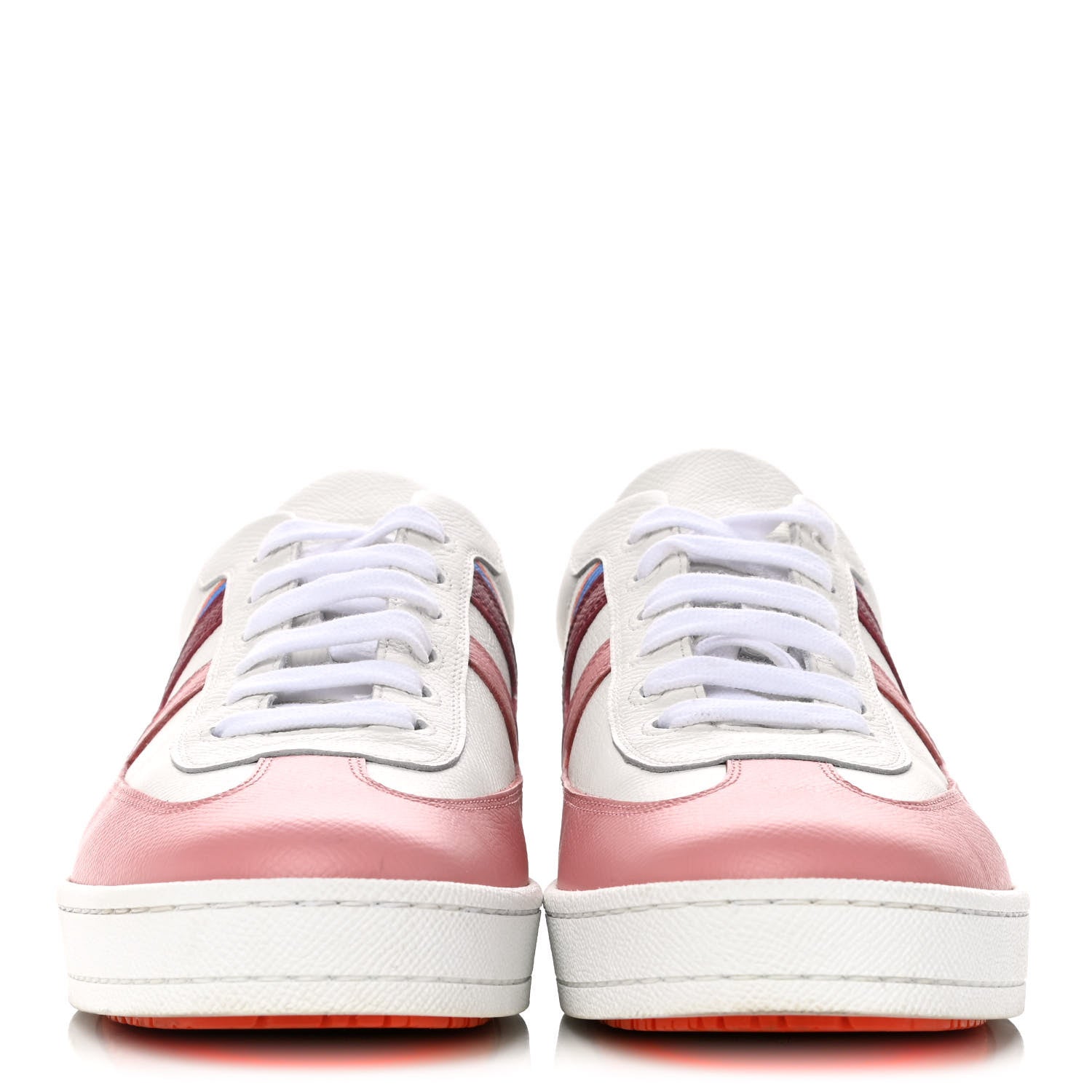 Hermes Epsom Womens Boomerang Sneakers 40 Multicolore Rose Pale 2 of 11