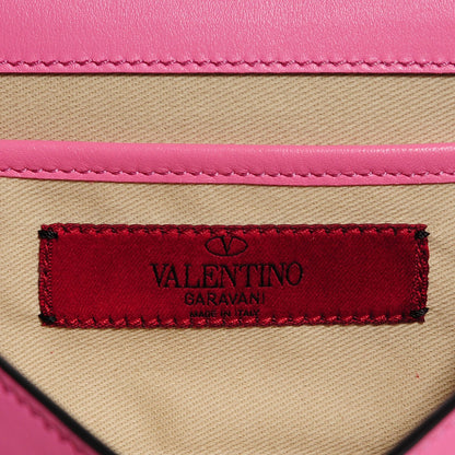 Valentino Garavani Vitello Mini Rockstud Flap Saddle Crossbody Bag Ninphea 6 of 8