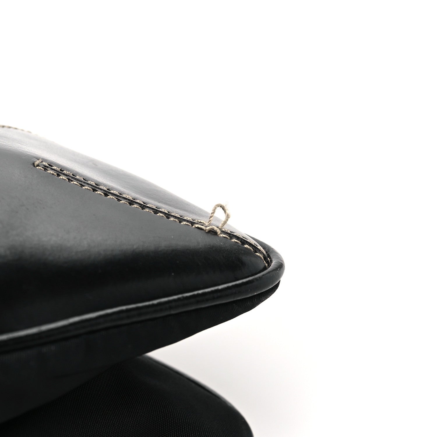 Prada Tessuto Light Nylon Soft Calf Shoulder Bag Black 9 of 9