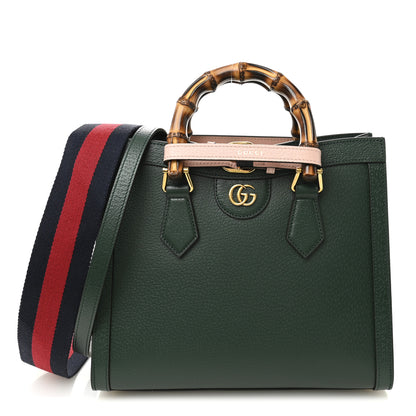 Gucci Wonka Grain Calfskin Small Diana Tote Bag Vintage Green Powder Pink 1 of 9