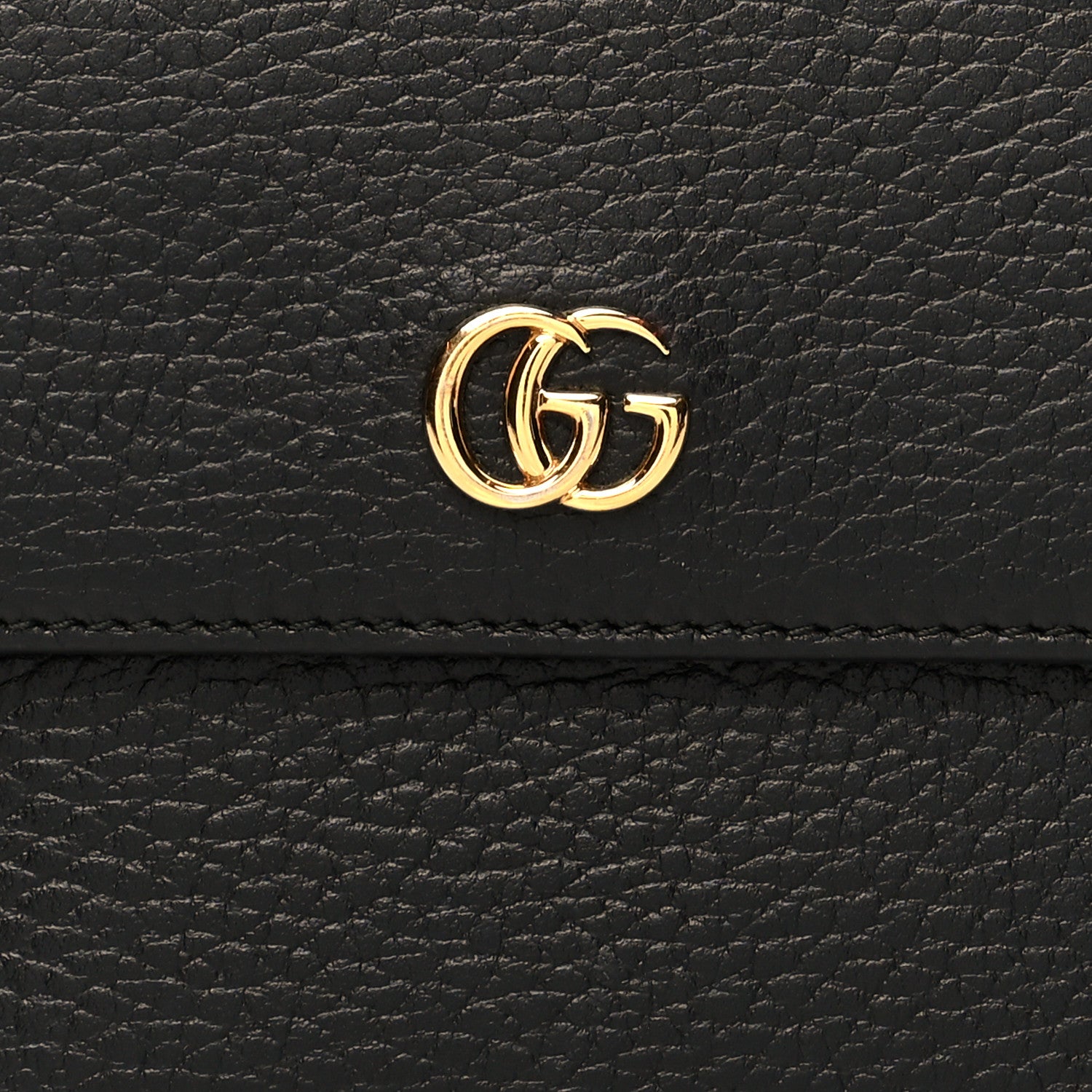 Gucci Dollar Calfskin Double G French Flap Wallet Black 8 of 8