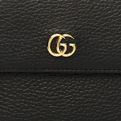 Gucci Dollar Calfskin Double G French Flap Wallet Black 8 of 8