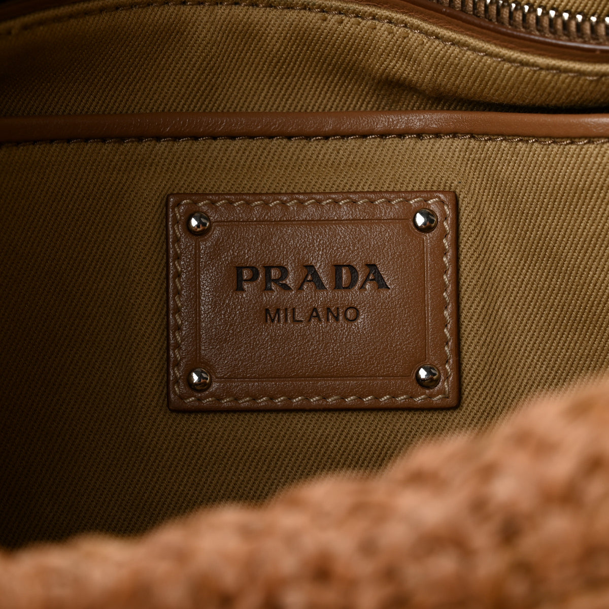 Prada Raffia Crochet Tote Naturale Talco 6 of 11