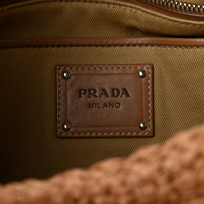 Prada Raffia Crochet Tote Naturale Talco 6 of 11