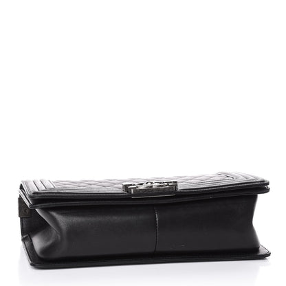 Chanel Lambskin Quilted Medium Boy Flap Black 3 of 11