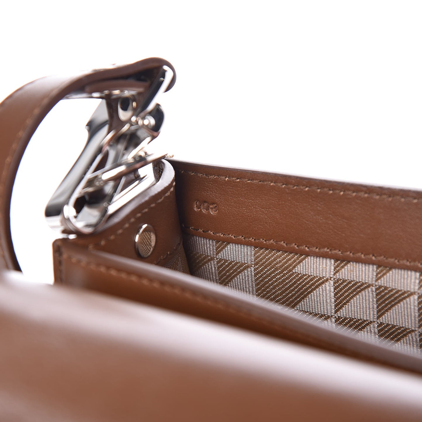 Calfskin Mini PS11 Classic Shoulder Bag Hazelnut