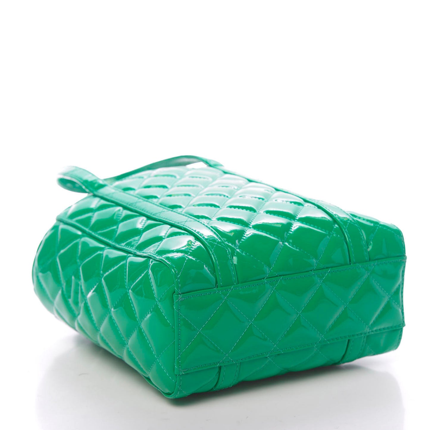 Patent Quilted XXS Everyday Tote Green