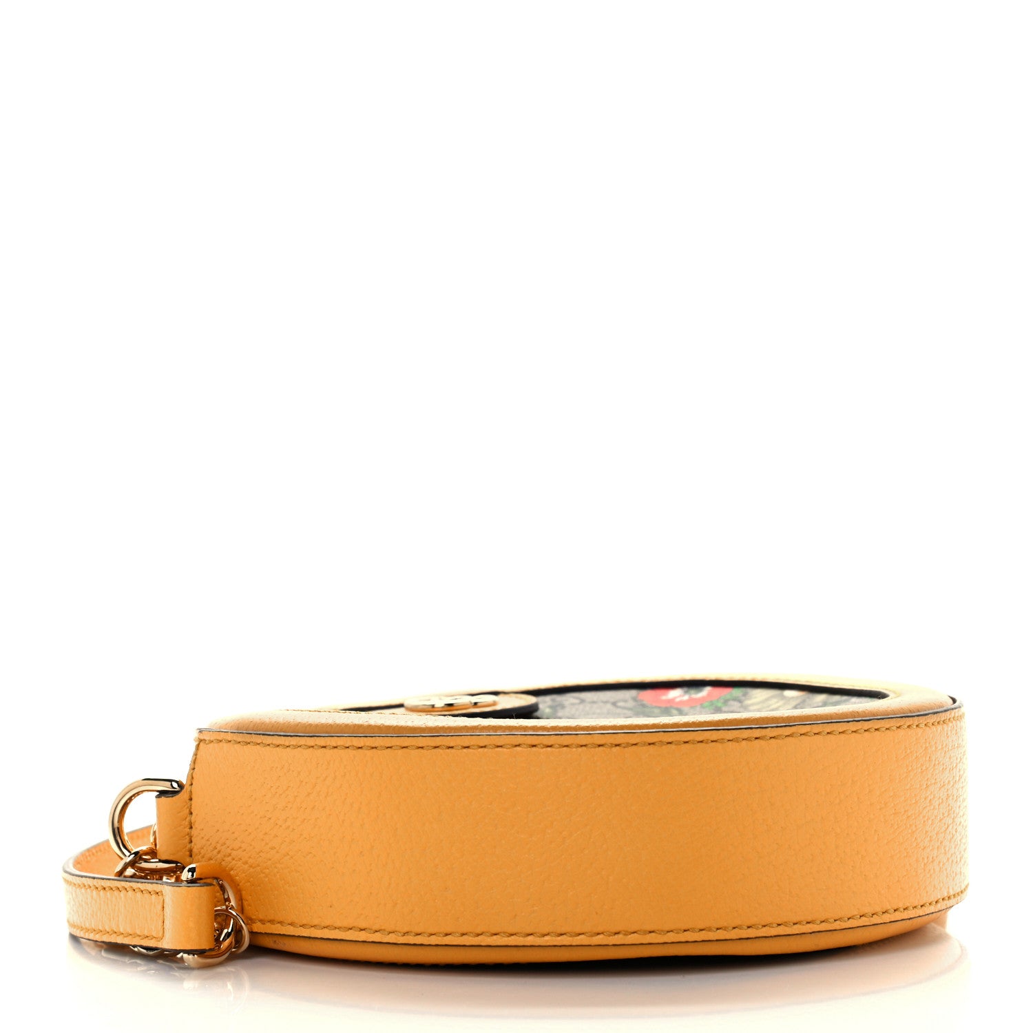 Gucci GG Supreme Monogram Flora Web Mini Ophidia Round Shoulder Bag Beige Multicolor Crop 4 of 11