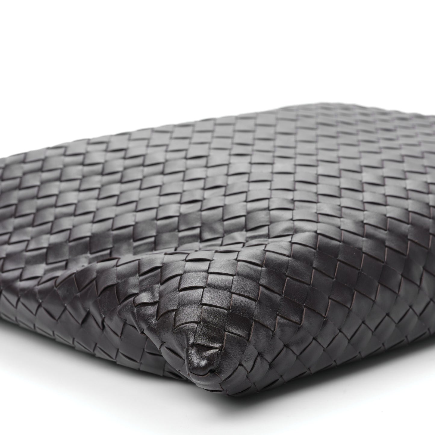 Calfskin Intrecciato Large Hop Ebano