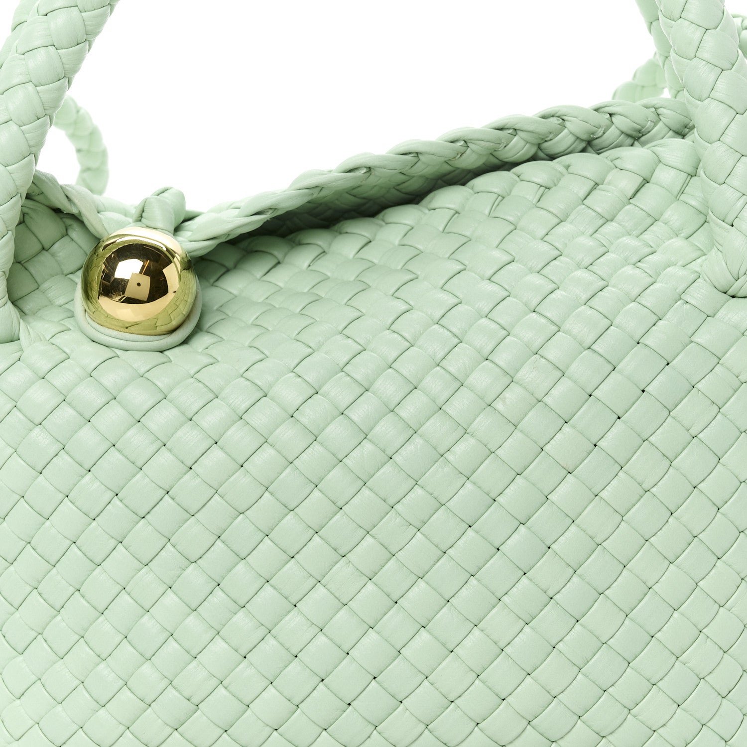 Bottega Veneta Calfskin Intreccio Mini Tosca Sage 8 of 10