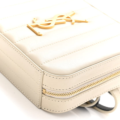 Saint Laurent Lambskin Matelasse Vicky Monogram Belt Bag Crema Soft 9 of 9