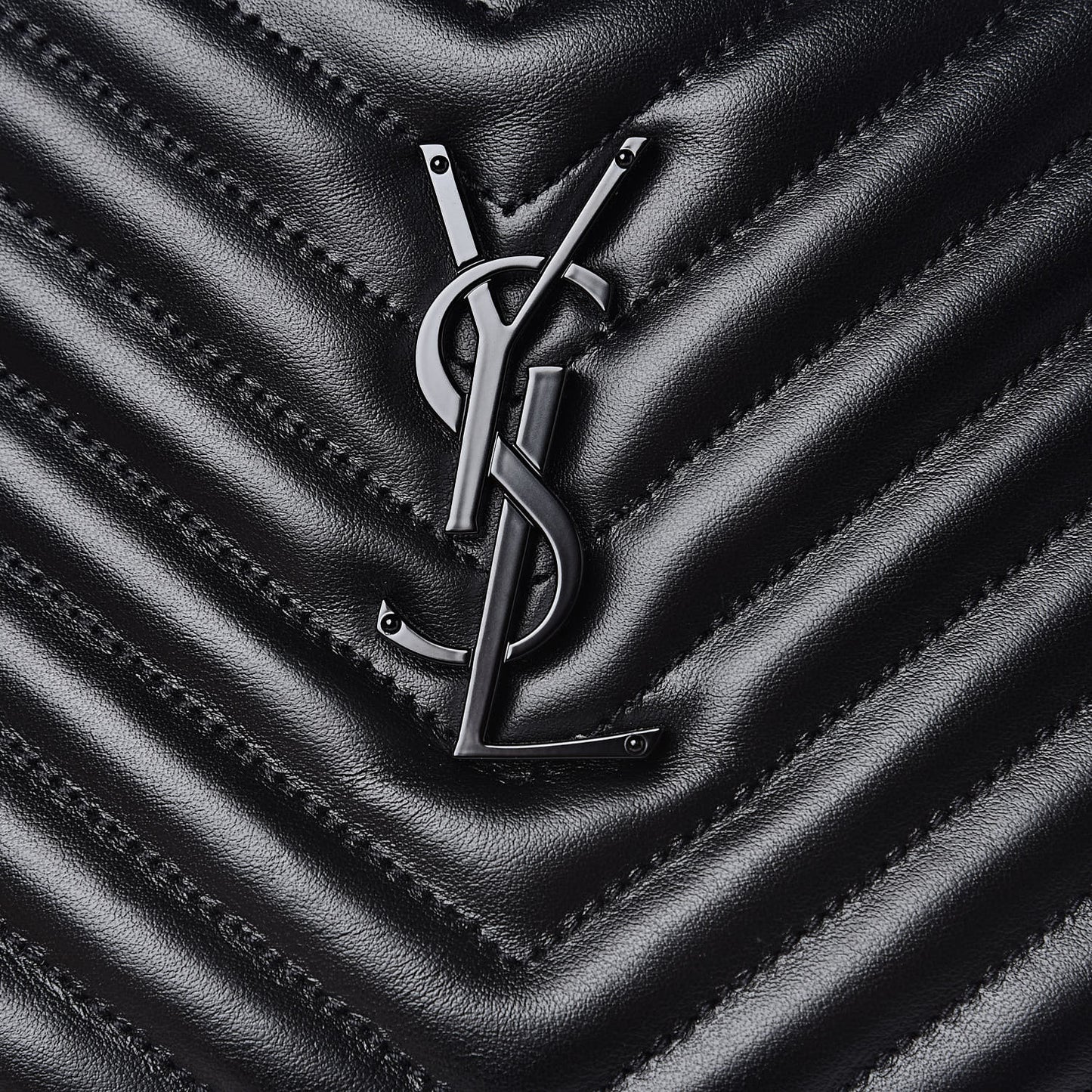 Calfskin Matelasse Monogram Lou Camera Bag Black
