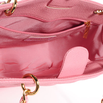 Chanel Caviar Petit Shopping Tote PST Pink 7 of 9