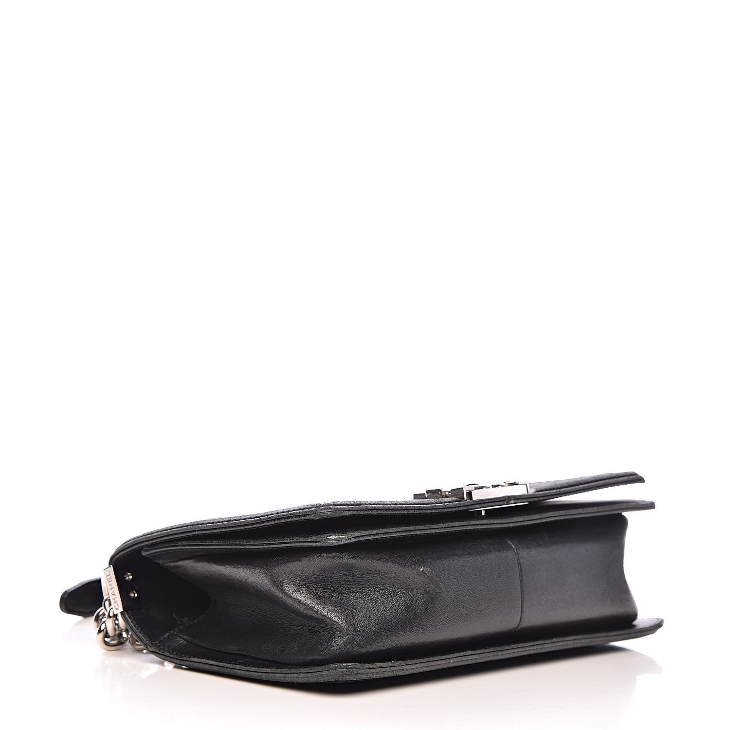Chanel Lambskin Iridescent PVC Chevron Quilted Medium Boy Flap Black Silver 4 of 20