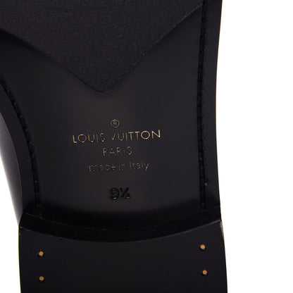 Louis Vuitton Calfskin Mens Loafers 9.5 Black 9 of 11