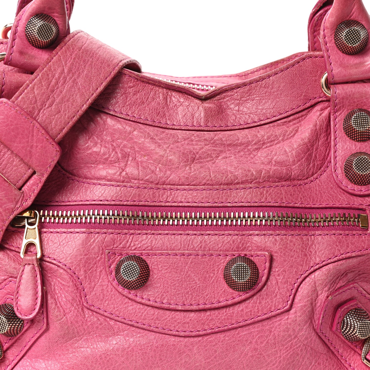 Balenciaga Agneau Giant 21 Rose Gold Hardware City Cyclamen Fucsia 7 of 9