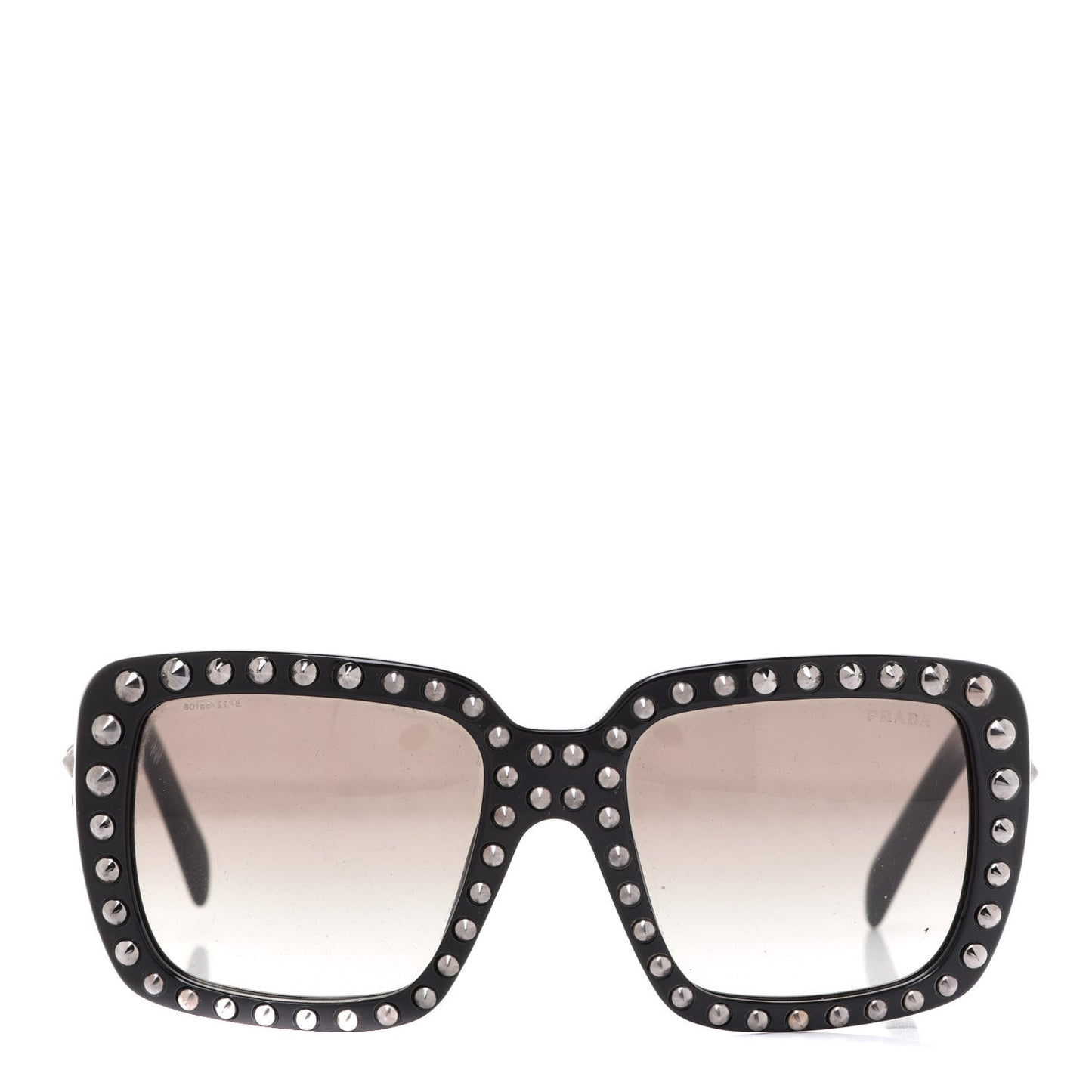 Square Studded Ornate Sunglasses SPR 30Q Black