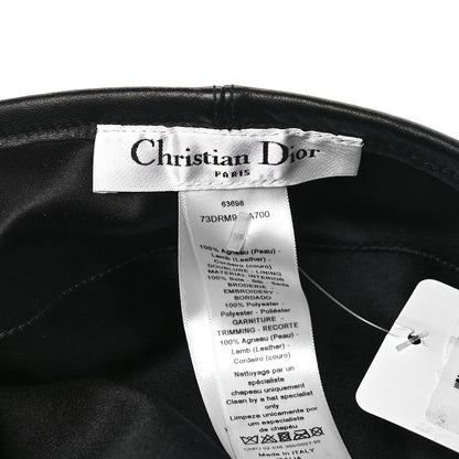 Christian Dior Lambskin D-Dream Beret 58 Black 6 of 6