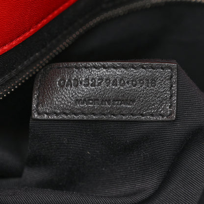 Saint Laurent Lambskin Patchwork Monogram Large Jamie Red 7 of 10