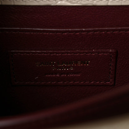 Saint Laurent Crocodile Embossed Mini Classic Monogram Cassandra Top Handle Crema Soft 5 of 8