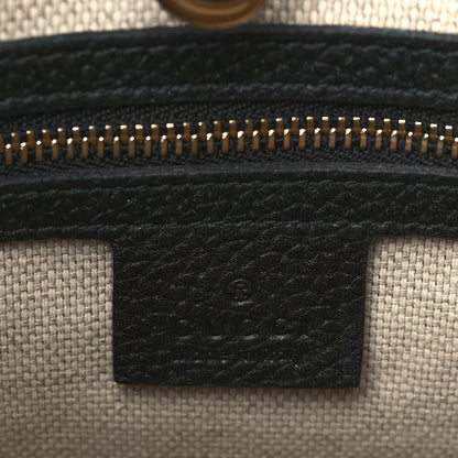 Gucci Pebbled Calfskin Medium Soho Chain Shoulder Bag Black 6 of 10