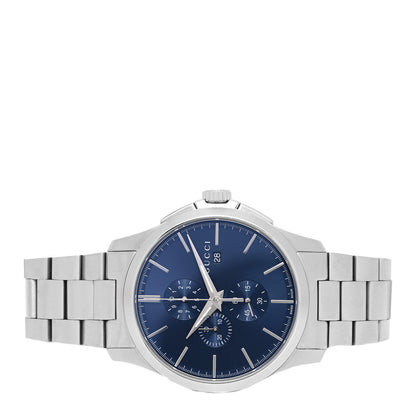Gucci Stainless Steel 44mm G-Timeless Chronograph Quartz Watch Navy 2 of 5