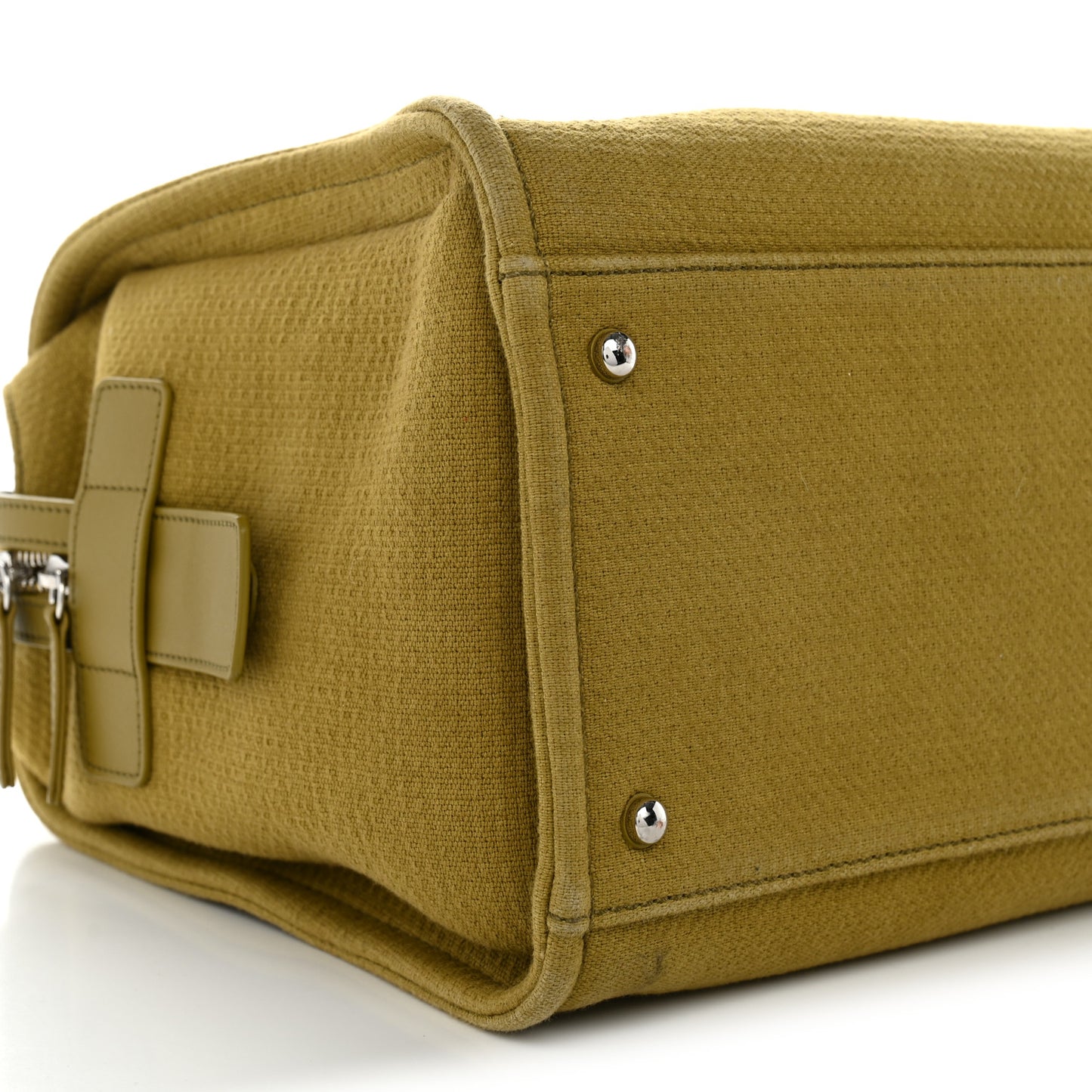 Mixed Fibers Large Deauville Bowling Bag Green