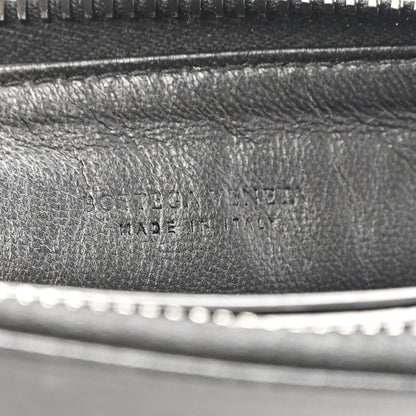 Bottega Veneta Nappa Intrecciato Wristlet Zip Wallet Black 7 of 11