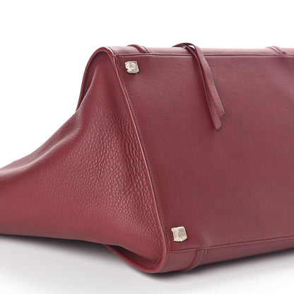Celine Supple Calfskin Medium Phantom Luggage Burgundy 8 of 9
