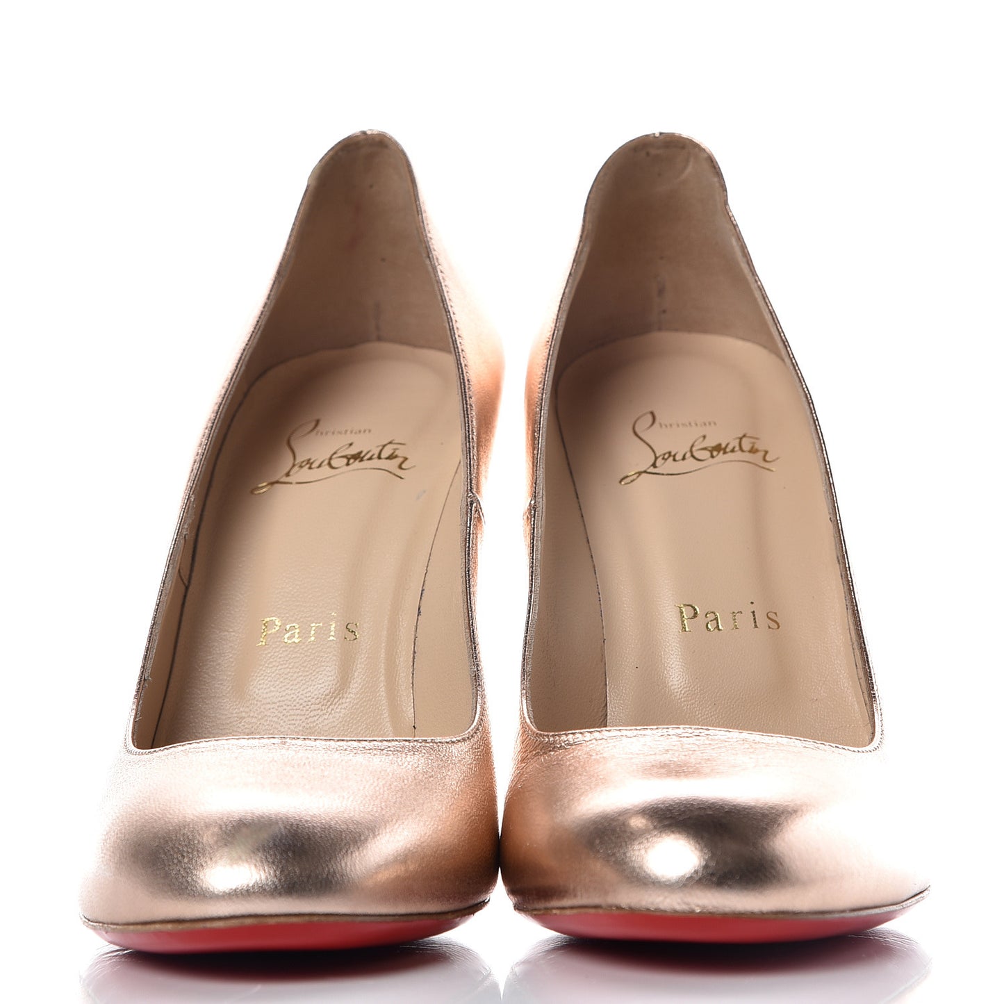 Metallizzato Nappa Fifi 100 Pumps 37 Rose Gold