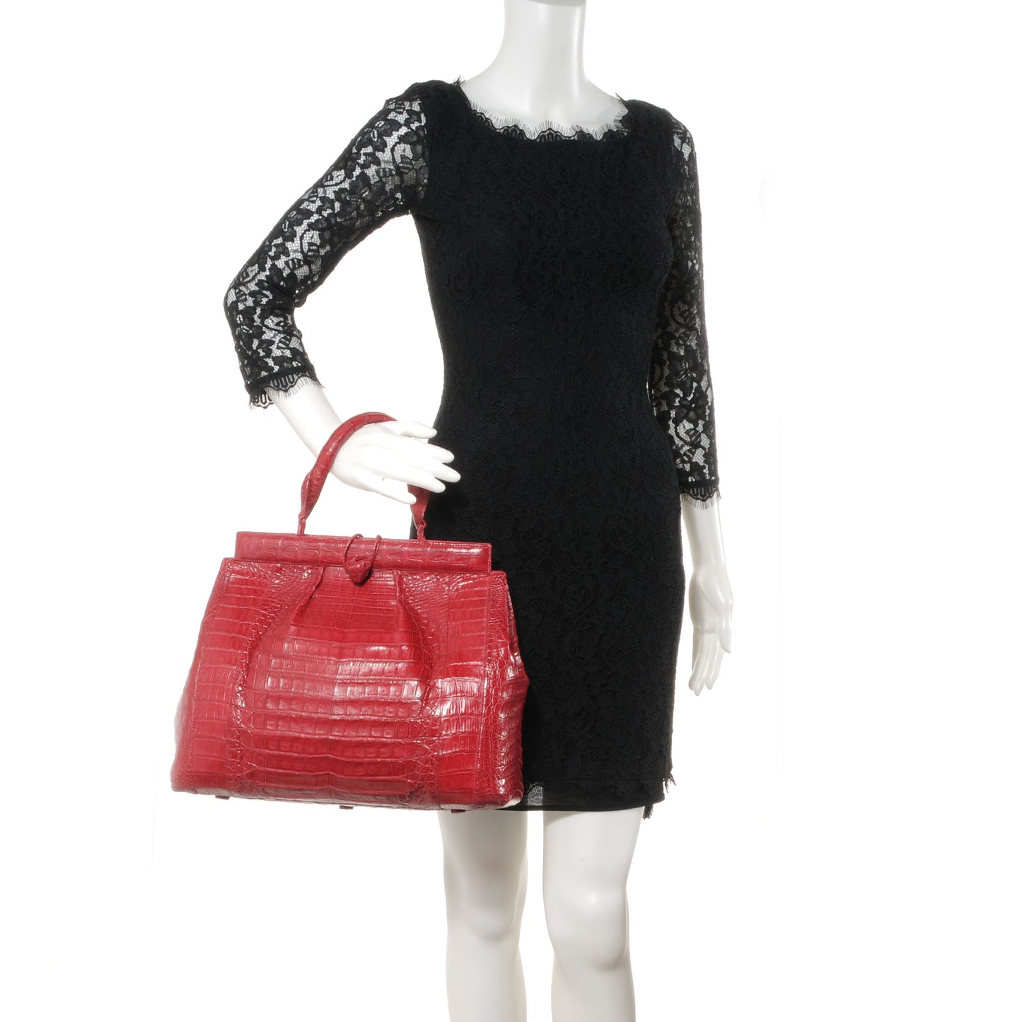 Crocodile Tote Red