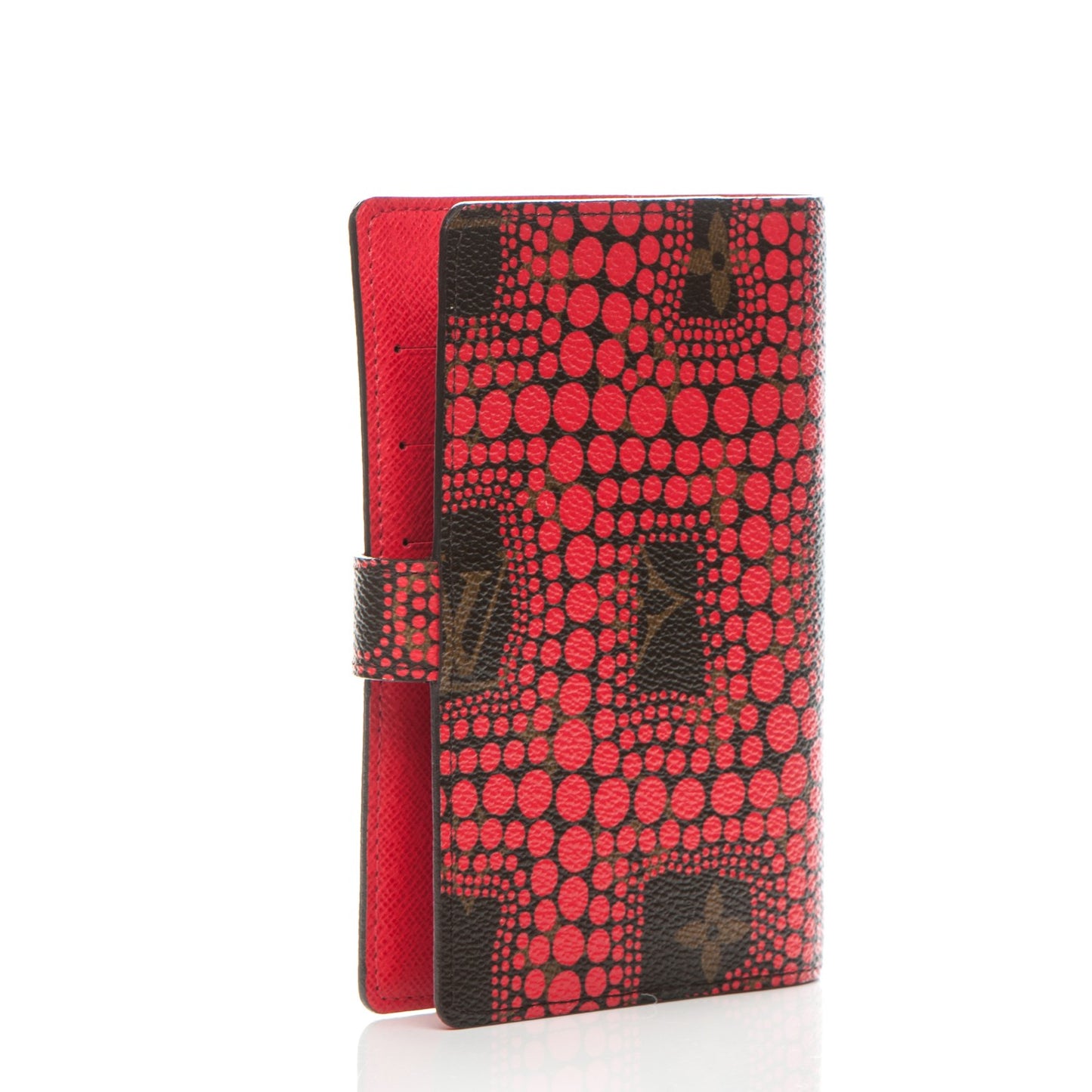 Monogram Kusama Town Small Ring Agenda Cover Red