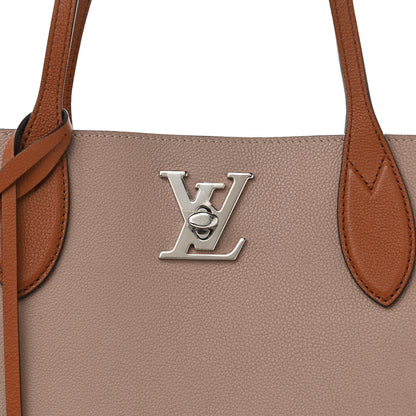 Louis Vuitton Calfskin Lockme Go Tote Vison 8 of 16
