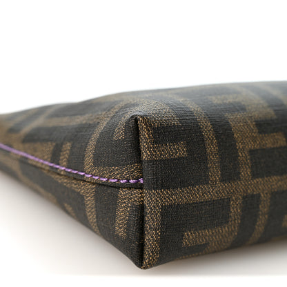 Fendi Zucca Spalmati Pochette Tobacco Viola 9 of 10