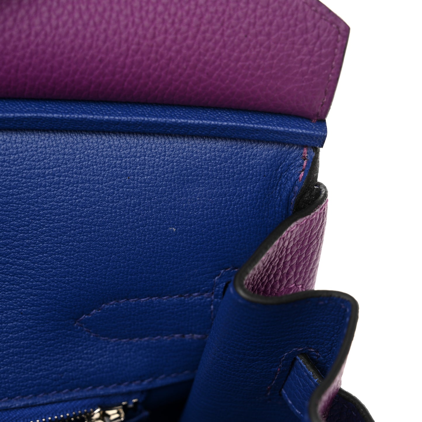 Togo Horseshoe Birkin 30 Anemone Blue Electrique