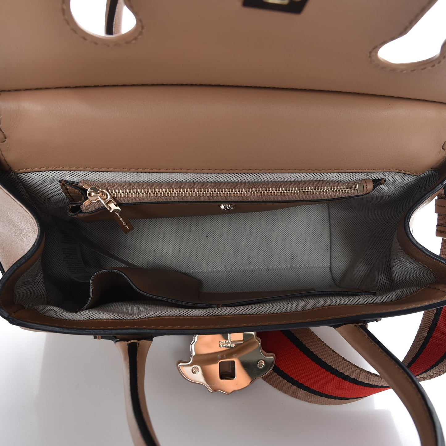 Calfskin Medium Palazzo Empire Bag Neutral