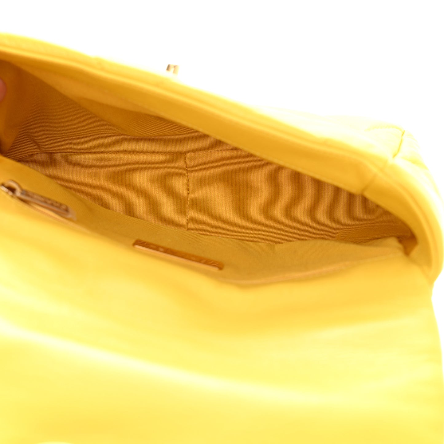 Lambskin Quilted Medium Chanel 19 Flap Yellow