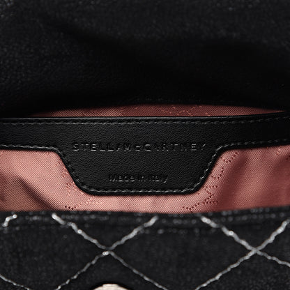 Stella McCartney Shaggy Deer Quilted Mini Falabella Black 5 of 7