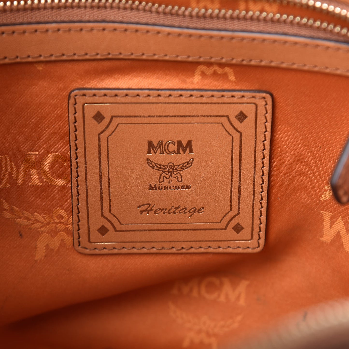 Visetos Heritage Bowler Bag Cognac