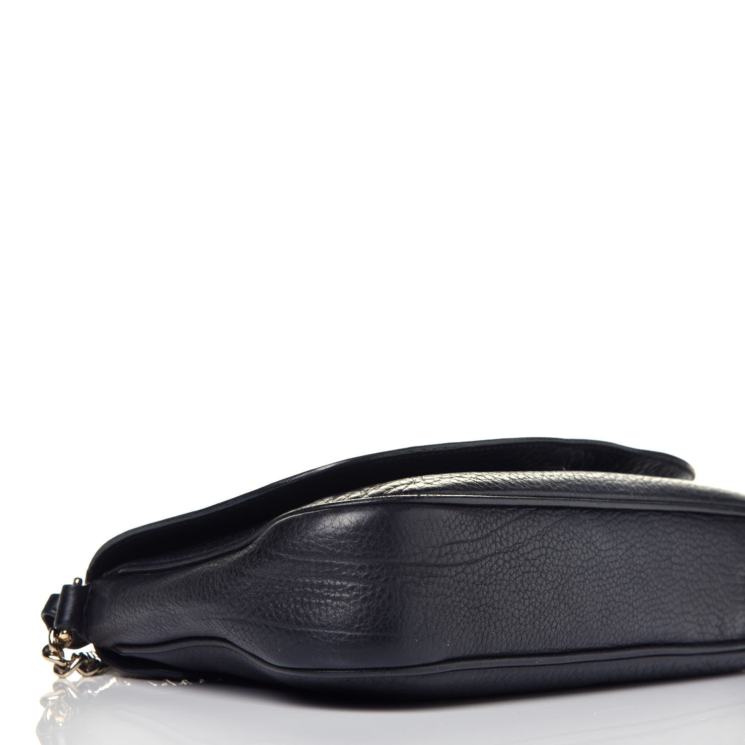 Gucci Pebbled Calfskin Medium Soho Flap Crossbody Black 8 of 10