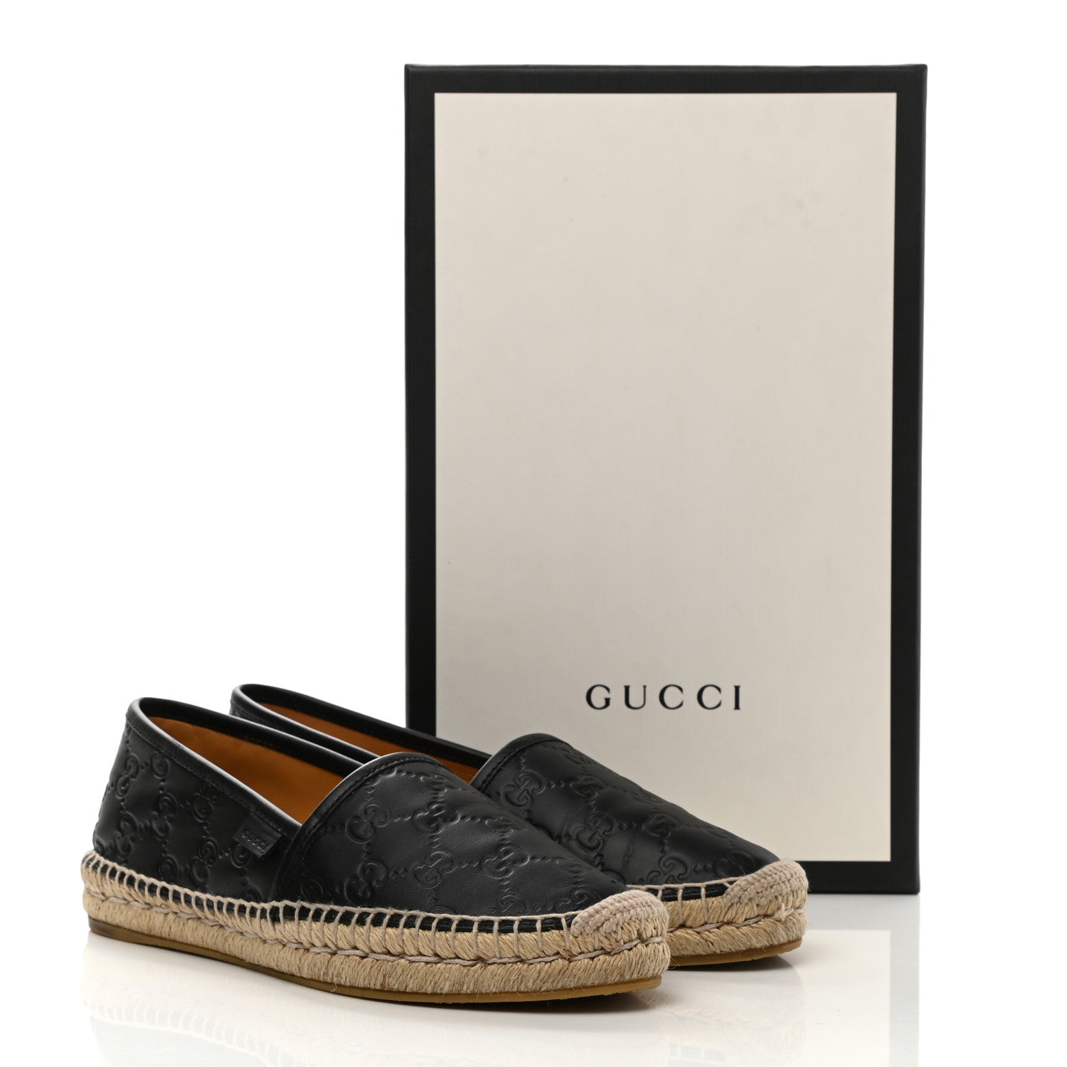 Gucci Guccissima Signature Espadrilles 37.5 Black 9 of 9