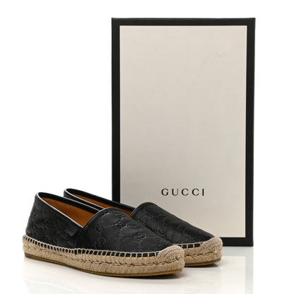 Gucci Guccissima Signature Espadrilles 37.5 Black 9 of 9