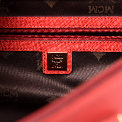 MCM Saffiano Nuovo Tote Hot Coral 6 of 14
