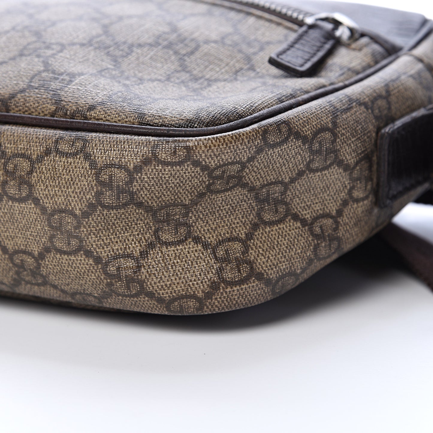 GG Plus Monogram Shoulder Bag Dark Brown