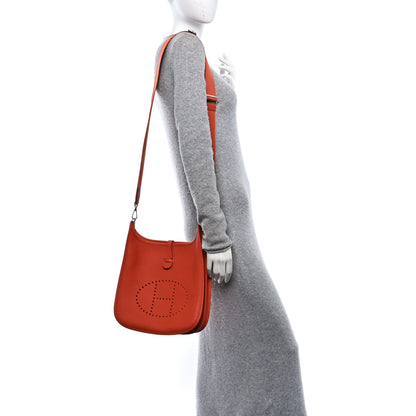 Hermes Taurillon Clemence EVELYNE III PM Feu 3 of 10